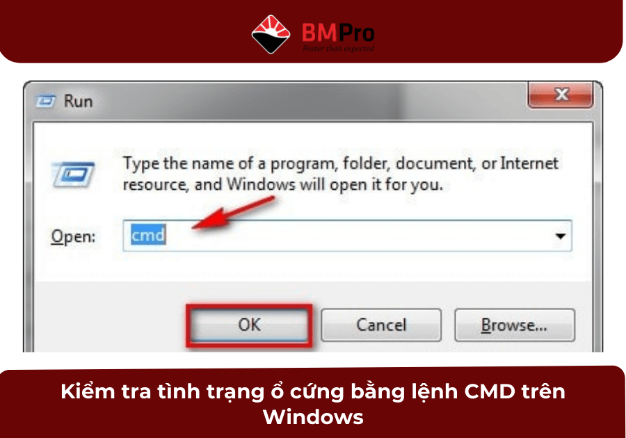Kiểm tra tình trạng ổ cứng bằng lệnh CMD trên Windows (1)