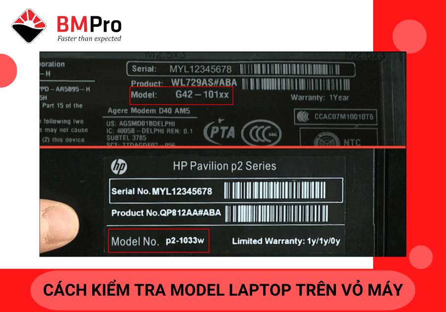 Cách kiểm tra model laptop (2)