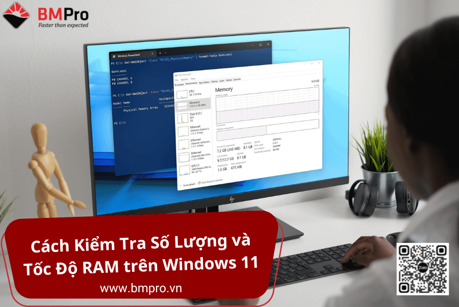 Cách kiểm tra số lượng và tốc độ RAM trên Windows 11