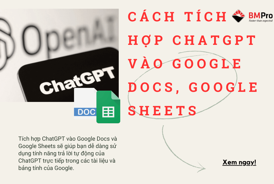 Cách Tích Hợp ChatGPT Vào Google Docs, Google Sheets